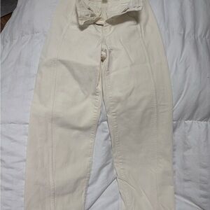 Madewell Women’s Cream Pants.  Size 26 . Like new!